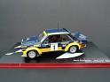 1:43 Altaya Fiat 131 Abarth 1979 Blue W/Yellow Stripes. Uploaded by indexqwest